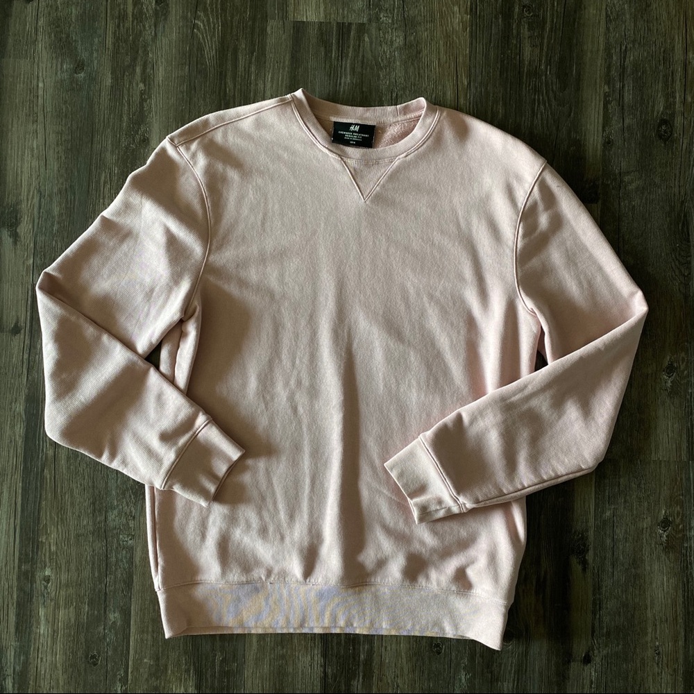 H&M Women’s Blush Pink Crewneck Sweater
